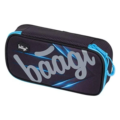 Afbeelding van Baagl etui voor meisjes Schooletui schrijfwaren Schoolspullen pennenetui, jongens school, Skate Bluelight,