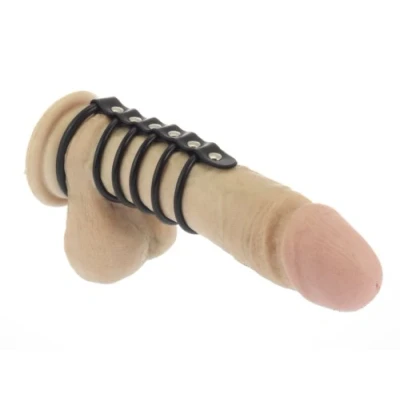 Afbeelding van Rimba Cockring met 5 rubberen ringen