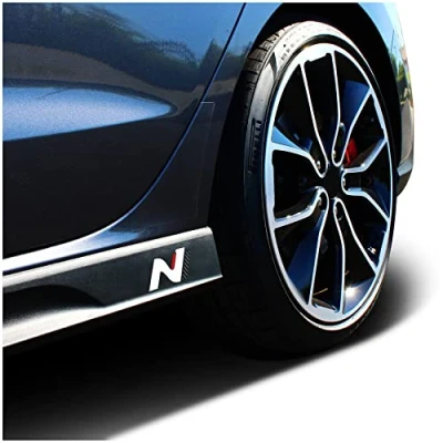 Afbeelding van K055 Set van 2 zijdrempelbeschermfolies zelfklevend voor auto (rood/wit/carbon)