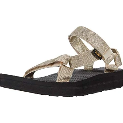 Afbeelding van Teva Midform universele sandalen voor dames, Metallic champagne., 41 EU