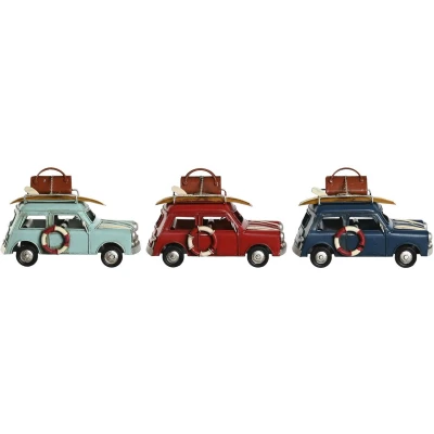 Afbeelding van Decoratieve figuren Home ESPRIT Blauw Rood Hemelsblauw 16 x 8,5 10,5 cm (3 Stuks)