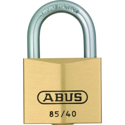 Afbeelding van ABUS Hangslot messing 85IB/40 gl. 0577 gelijksluitend en weerbestendig voor zee havengebieden roestvrij stalen beugel veiligheidsniveau 6