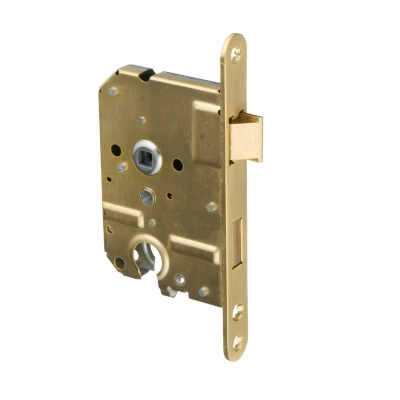 Afbeelding van Ostiumhome® Binnenwerk Loopslot met Cilindergat Gouden Voorplaat 20X174 mm PC55