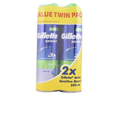 Afbeelding van Gillette Series Sensitive Men&#039;s Shaving Gel 2x200ml 400 ml