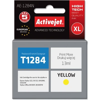 Afbeelding van ActiveJet AE 1283N inkt voor Epson printer, T1283 vervanging; Opperste; 13 ml; Magenta 1284N T1284 geel.