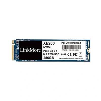 Afbeelding van LinkMore XE200 256GB M.2 2280 PCIe Gen 3X4 NVMe 1.4 interne SSD, Solid State Drive, tot 2000 MB/s voor Latop en PC