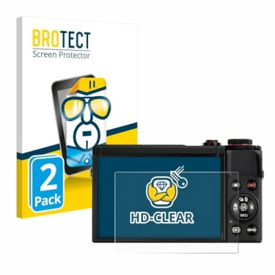 Afbeelding van BROTECT Screenprotector voor Canon PowerShot G7 X Mark III Folie Beschermfolie transparant (2 Stuks)