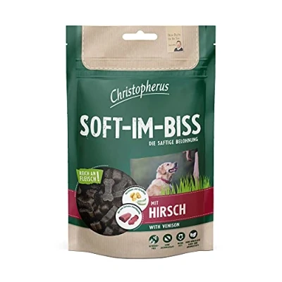 Afbeelding van Christopherus Dog Snack Soft im Biss 12x125g Hirsch