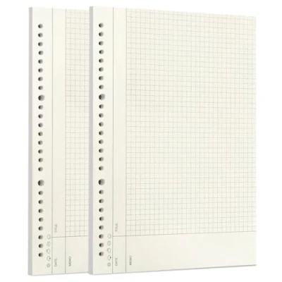 Afbeelding van Zelten Losbladig Gestanst Papier Vullingen for 26 Gaats Binder Persoonlijke Organisator Dagboek Notitieboek Navulbare Planner (Square Connell, B5/26 Hole)