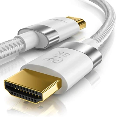 Afbeelding van 4m 8K HDMI kabel 2.1 @ 60Hz 4K 120Hz (meter) HDTV 7680 X 4320 UHD II 2.0a 2.0b Ethernet HDR ARC compatibel met PS4 PS5 Xbox Series wit