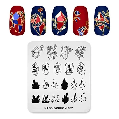 Afbeelding van FA064 Nieuwe KADS Nail Art Stempel Plaat Fashion Series stempelen Template Afbeelding DIY Decoratie Tool (FA067)