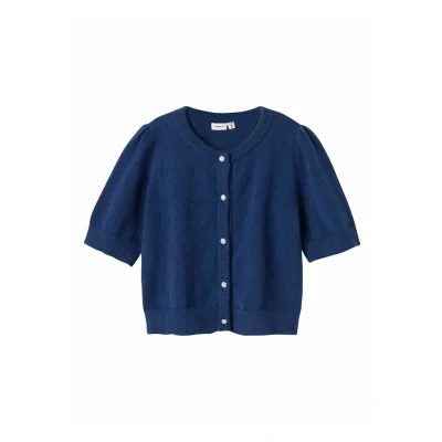 Afbeelding van NAME IT KIDS vest donkerblauw fijn gebreid