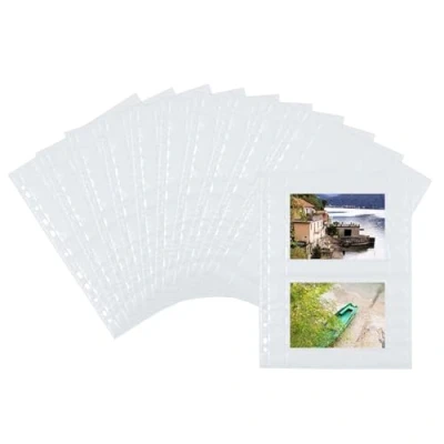 Afbeelding van Herma Fotophan zichtmappen 10x15 cm liggend wit 10 hoesjes