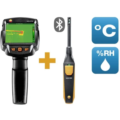 Afbeelding van testo 872s Baudiagnose Set Warmtebeeldcamera 30 tot +650 C 240 x 180 Pixel 9 Hz