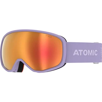 Afbeelding van ATOMIC REVENT HD Skibril, lavendel, skibril met contrastrijke kleuren, hoogwaardige gespiegelde snowboardbril, bril live fit frame, dubbele lens