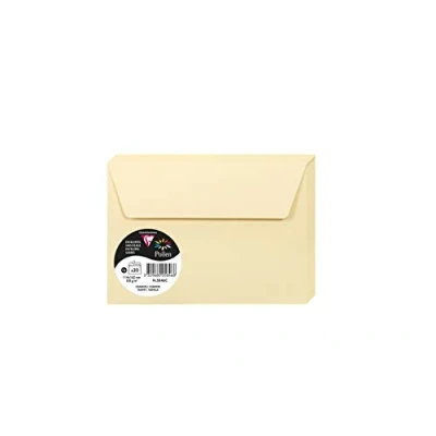 Afbeelding van Clairefontaine Ref 5846C Stuifmeel zelfklevende enveloppen (Pack van 20) C6 formaat, 120gsm papier, printercompatibel, zuurvrij, strip voor gemakkelijke afdichting Tawny