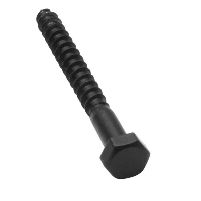 Afbeelding van Blackline houtdraadbout DIN 571 8x80 4.8 zwart gecoat 25 stuks