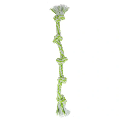 Afbeelding van Adori Flostouw Xl Wit&amp;Lime Hondenspeelgoed 120 cm