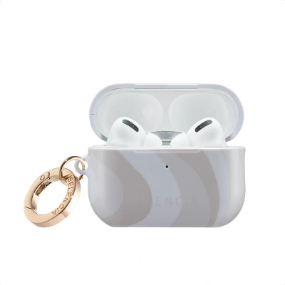Afbeelding van Selencia Vivid Case Hoesje geschikt voor AirPods Pro 2 / (2022) Desert Waves Beige