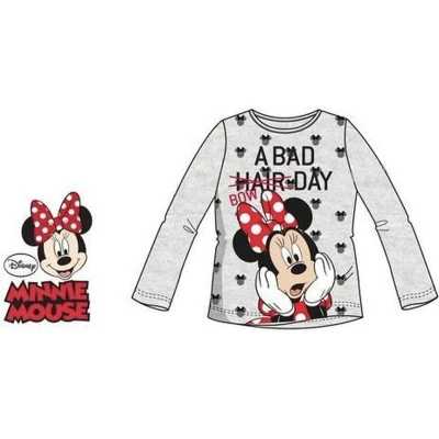 Afbeelding van Disney Minnie Mouse longsleeve grijs maat 110/116 (6 jaar)