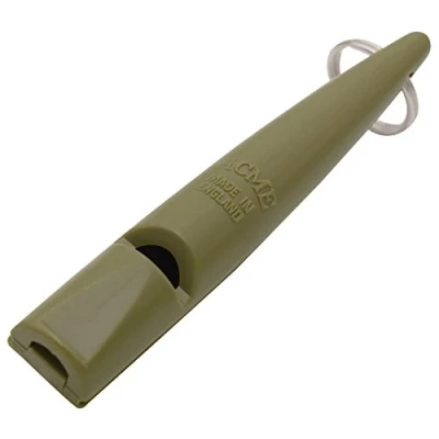 Afbeelding van ACME Hondenfluitje nr. 211,5 met handleiding Het origineel uit Engeland: luid en verreikend (Olive Drap)
