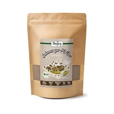 Afbeelding van Biojoy BIO Zwarte peper, gemalen (500 g), Peperkorrels in Poeder (Piper nigrum L.)