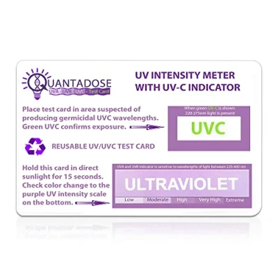 Afbeelding van Dubbele UVC Indicator Strip met UV Dosimeter Test Card