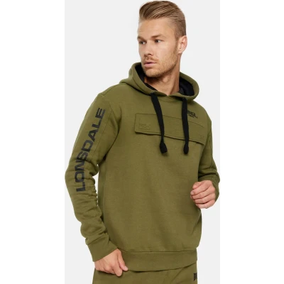 Afbeelding van Lonsdale London Rushen Trui met capuchon olijf zwart L Katoen Street wear