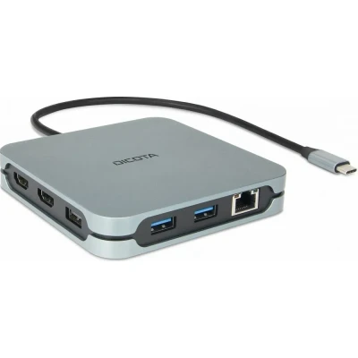 Afbeelding van Dicota USB C 10 in 1 Docking 8K HDMI PD dockingstation Geschikt voor merk: Universeel Power Delivery