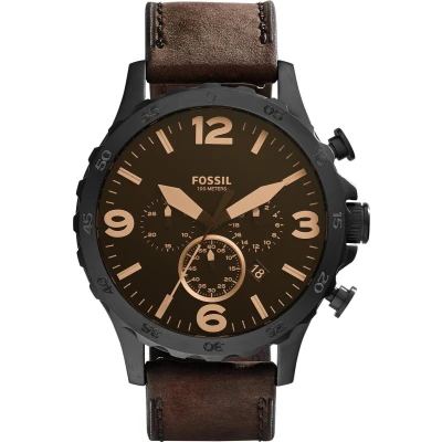 Afbeelding van Fossil JR1487 Nate horloge herenhorloge Zwart