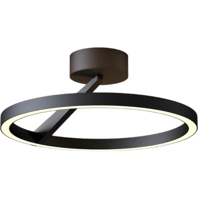 Afbeelding van Plafondlamp Oregon Zwart Led Ø 33cm