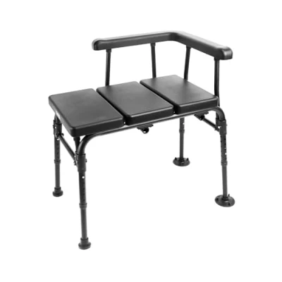 Afbeelding van KMINA Douchebank voor Ouderen en Gehandicapten, Douchezitje Badkuip, Zitje met Rug, Douchestoel Armleuningen, Bath Transfer Bench for Tub Made in Europe