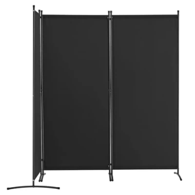 Afbeelding van VEVOR Room Divider 3 Delig Opvouwbaar Privacy Scherm Scheidingsscherm Zwart
