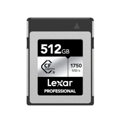 Afbeelding van Lexar Professional SILVER serie 512GB CFexpress Type B kaart, CFe kaart tot 1750 MB/s lezen, CF Adopt PCIe Gen3x2, Geheugenkaart Compatibel met DSLR en XQD camera (LCXEXSL512G RNENG)