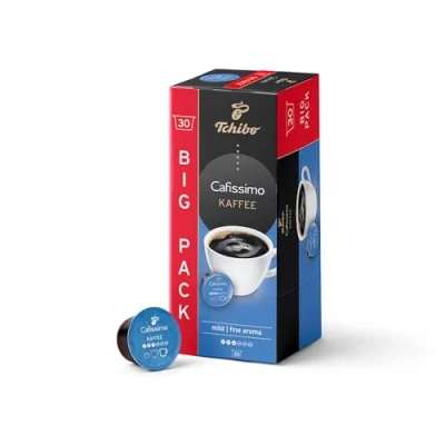 Afbeelding van Tchibo Cafissimo Voorraaddoos koffie filterkoffie milde koffiecapsules, 30 stuks (koffie, mild met zachte roosteraroma&#039;s), duurzaam en fair verhandeld