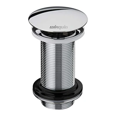 Afbeelding van Wirquin 30723425 afvoergarnituur, messing, vaste koepel, 100 mm, zonder overloop