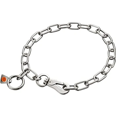 Afbeelding van Hondenhalsband Hs Sprenger Zilverkleurig 3 mm Schakels Halflang 50 cm