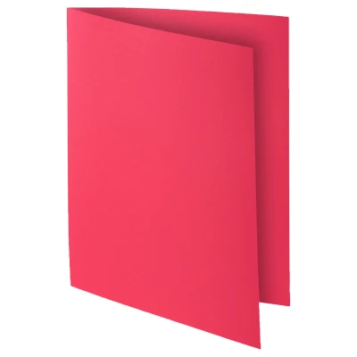 Afbeelding van Exacompta ref. 217116E Set van 10 felgekleurde dossiermappen ROCK&#039;&#039;S 210 g/m2 in PEFC™ gecertificeerde mappen Afmetingen: 24 x 32 cm Formaat A4 kleur framboos
