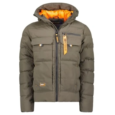Afbeelding van Geographical Norway Dosiba Heren Winddichte Jas Outdoor Waterafstotende Lange Mouwen Regenjas Wandelen Seizoen Lente Zomer Herfst Winter (Kaki S), Kaki, S