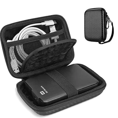 Afbeelding van ProCase Draagbare Externe Hard Drive Case 2.5 Inch, voor HDD SSD Mijn Paspoort Seagate Backup Western Digital WD Elements Toshiba Hitachi Samsung Canvio Basics 500G 1TB 2TB 3TB 4TB Twill