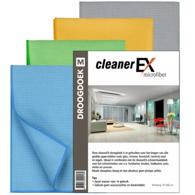 Afbeelding van Droogdoek 61x46 cm CleanerEX grijs