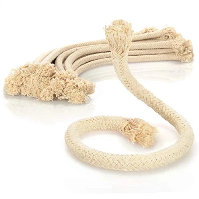 Afbeelding van COM FOUR® 20x lont voor olielampen vervangende tuinfakkels, bamboe fakkels lamp olielamp fakkel ca. 30 cm x Ø 8 mm (30cm 8mm)