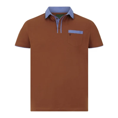 Afbeelding van Charles Colby EARL Willmer Poloshirt, Heren, Maat: Large, Dunkelorange