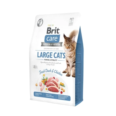 Afbeelding van Brit Large Cats Power &amp; Vitality Eend&amp;Kip Kattenvoer 400 g