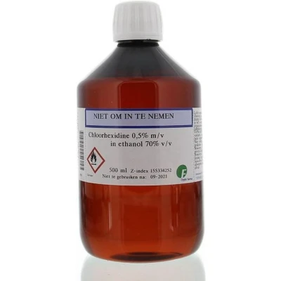 Afbeelding van Orphi Chloorhexidine 0.5% In Alcohol 70%, 500 ml