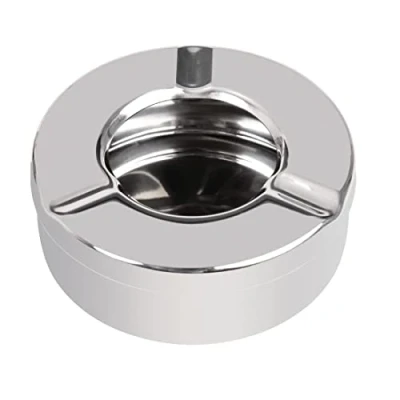 Afbeelding van Olympia RVS windvrije asbak 9cm (6 stuks)