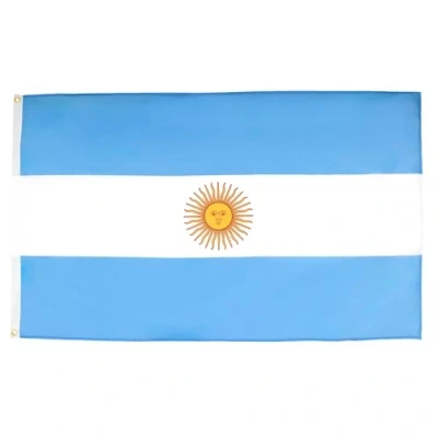 Afbeelding van Argentina Vlag 250x150 cm Argentine Grote vlaggen 150 x 250 Banner 5x8 ft Hoge kwaliteit AZ FLAG