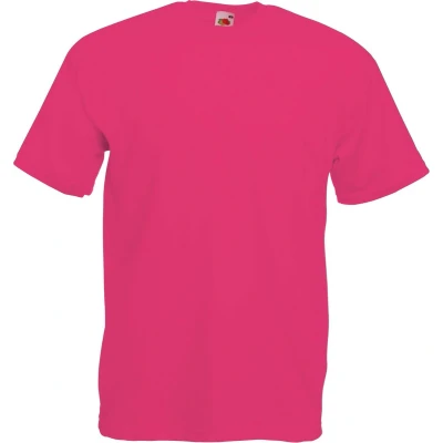 Afbeelding van Fruit Of The Loom Heren Valueweight T shirt met korte mouwen (Fuchsia)