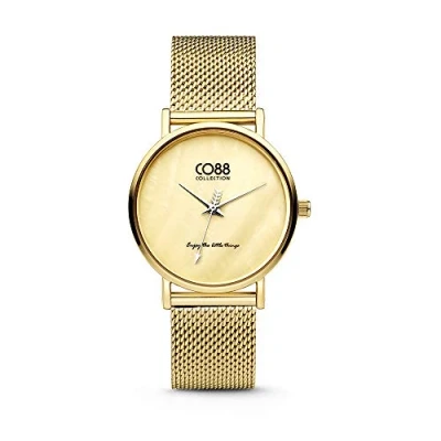 Afbeelding van CO88 Collection 8CW 10050 Horloge mesh goudkleurig ø 32 mm