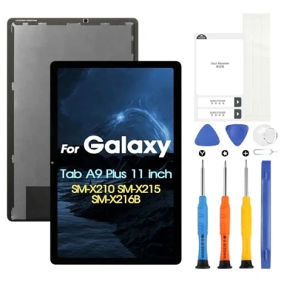 Afbeelding van voor Samsung Galaxy Tab A9 Plus LCD scherm, vervangend scherm A9+ SM X210, X215, X216B 11 inch display, digitazer, volledige montage met reparatieset, zwart